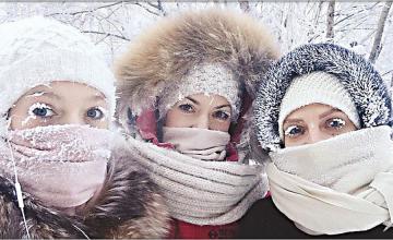 Eye-lashes freeze in Russia’s extreme winter spell