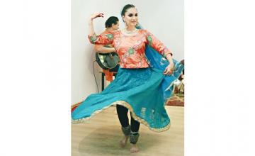 Kathak dancer ALAINA ROY, performs in Pakistan at her first solo show