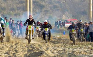 Off-road bike race in Jhelum