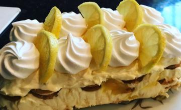 Lemon Meringue Fridge Cake