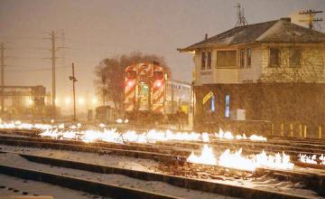 It’s so cold in the midwest that train tracks are on fire