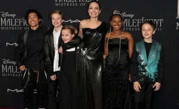 Angelina Jolie's kids join her at the Maleficent: Mistress of Evil premiere