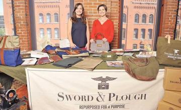 Sisters transform military materials into 'beautiful' bags – and use the profits to help vets