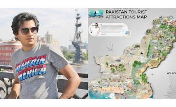 Pakistani designer creates tourist map to help you with travel plans