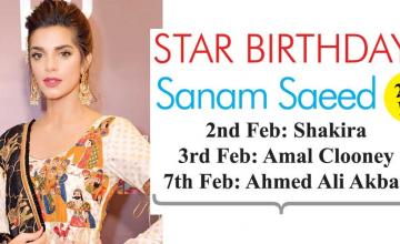 STAR BIRTHDAYS Sanam Saeed