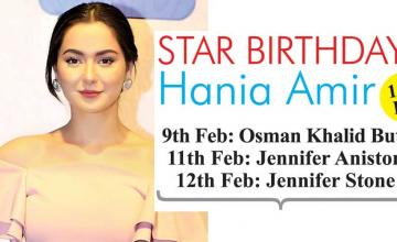 STAR BIRTHDAYS Hania Amir