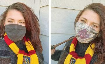 ‘Harry Potter’ fan creates face mask which uncovers 'magical' detail as you breathe