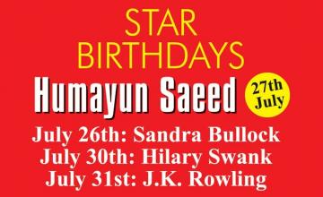 STAR BIRTHDAYS Humayun Saeed