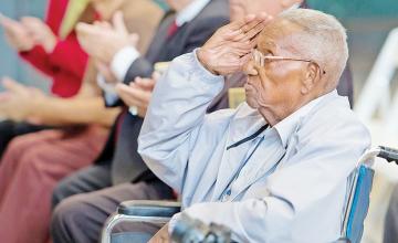 America's oldest World War II veteran celebrates his 111th birthday in New Orleans