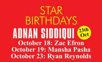 STAR BIRTHDAYS ADNAN SIDDIQUI