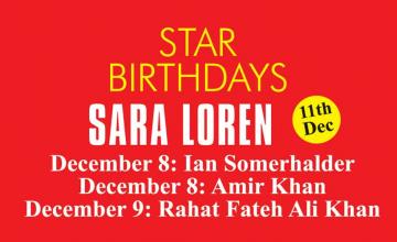 STAR BIRTHDAYS SARA LOREN