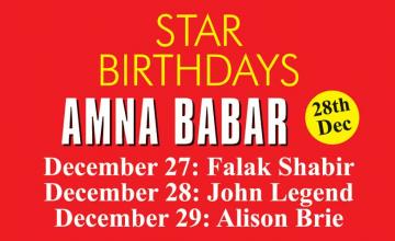 STAR BIRTHDAYS AMNA BABAR