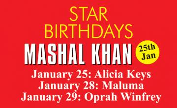 STAR BIRTHDAYS MASHAL KHAN