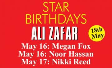 STAR BIRTHDAYS ALI ZAFAR