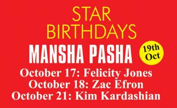 STAR BIRTHDAYS MANSHA PASHA