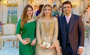 Friends make Usman Mukhtar and Zunaira Inam’s extravagant wedding a memorable affair