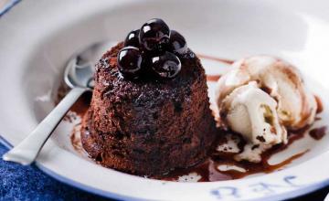 Molten Black Forest Pudding