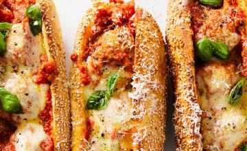 Turkey Meatball Subs with Quick Wedges