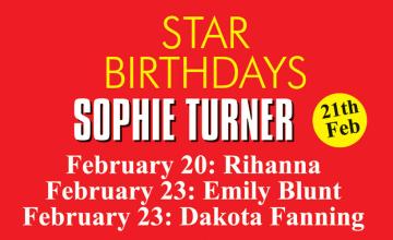 STAR BIRTHDAYS SOPHIE TURNER