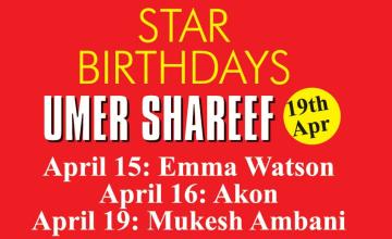Star Birthdays Umer Shareef