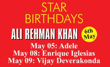 STAR BIRTHDAYS ALI REHMAN KHAN