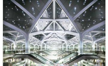 Travel across Saudi desert in the high-speed train
