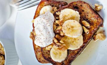 Banana Bread with Maple Mascarpone