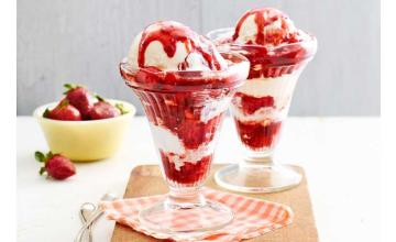 Strawberry & Balsamic Vinegar Sundae