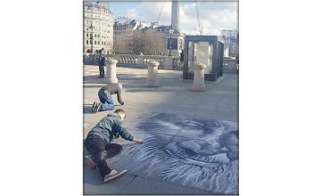 Artist pays tribute to Edhi