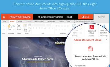 Adobe to integrate PDF services straight into Microsoft Office 365