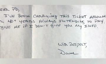 Man pays parking ticket after 44 years