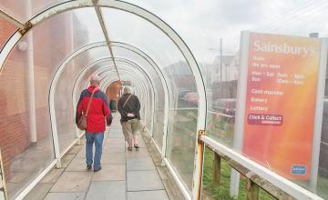Plastic tunnel outside Sainsbury’s is voted town’s best tourist attraction