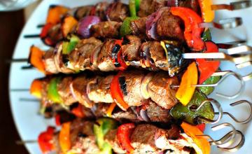 Grilled Marinated Steak Kebabs