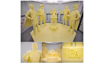 LIFE-SIZED BUTTER SCULPTURE PROMOTES PENNSYLVANIA'S DAIRY INDUSTRY