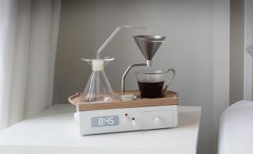 Pricey alarm clock brews coffee at wake-up time