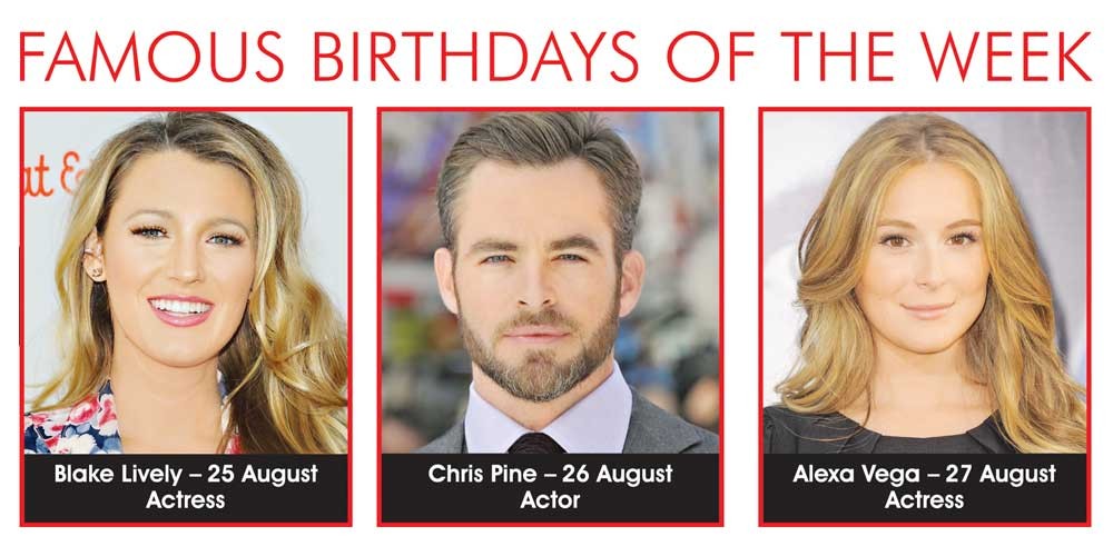 FAMOUS BIRTHDAYS OF THE WEEK | Horoscope - MAG THE WEEKLY