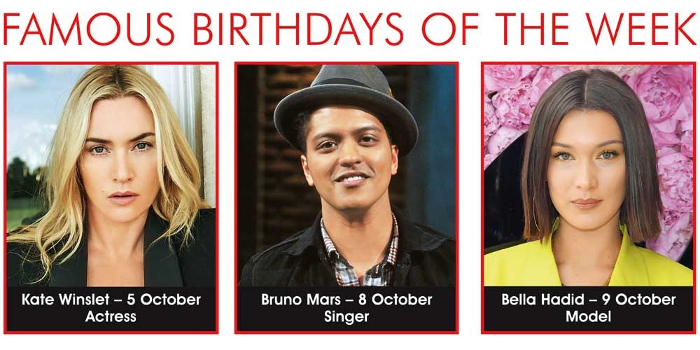FAMOUS BIRTHDAYS OF THE WEEK | Horoscope - MAG THE WEEKLY