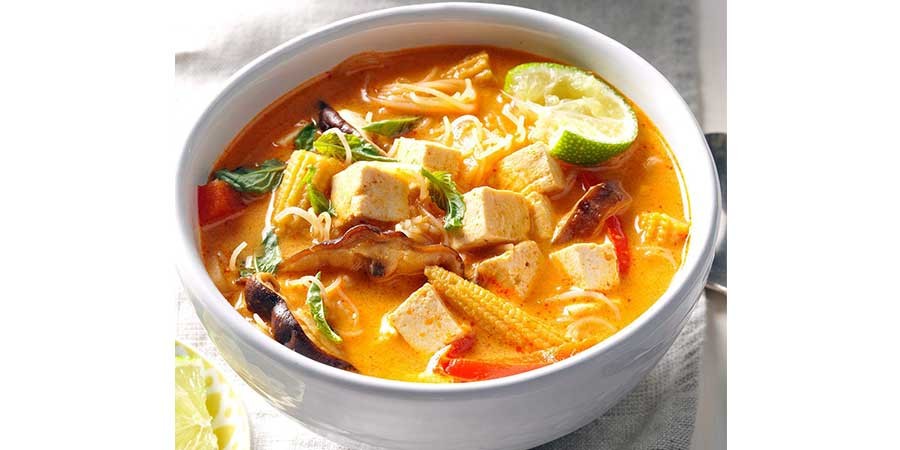 Tofu a la plancha con curry