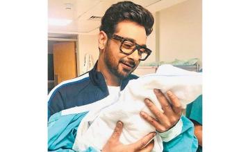 Faysal Qureshi welcomed a baby boy