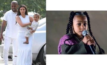 North West makes a singing debut