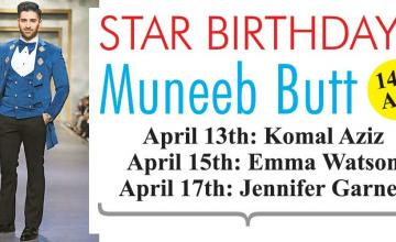 STAR BIRTHDAYS Muneeb Butt