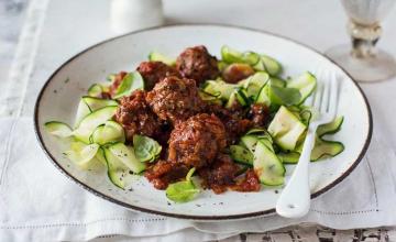 Italian Style Meatballs with Courgette