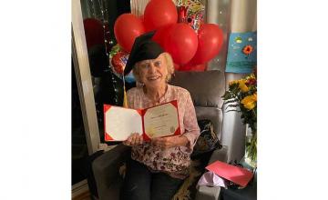 93-year-old woman receives her high school diploma 75 years after she was forced to leave school