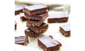 Chocolate Covered Date Nut Bars