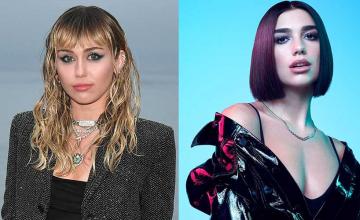 Miley Cyrus and Dua Lipa rock out in the new music video for ‘Prisoner’