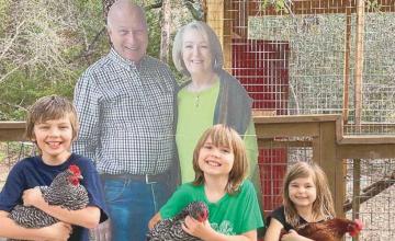 Grandparents send 6-foot cardboard cutouts of themselves to their grandkids for Thanksgiving