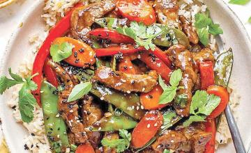 Sichuan Beef and Buckwheat Stir-Fry
