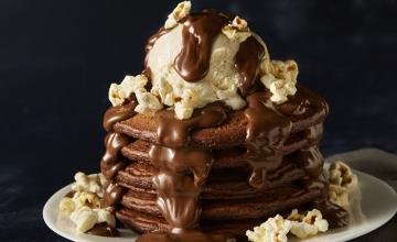 Double Chocolate Pancake Stack
