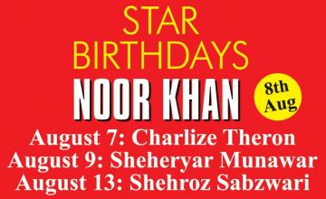STAR BIRTHDAYS NOOR KHAN