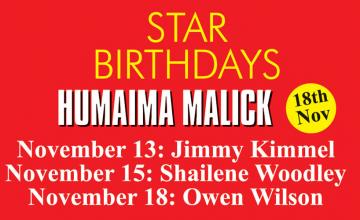 STAR BIRTHDAYS HUMAIMA MALICK